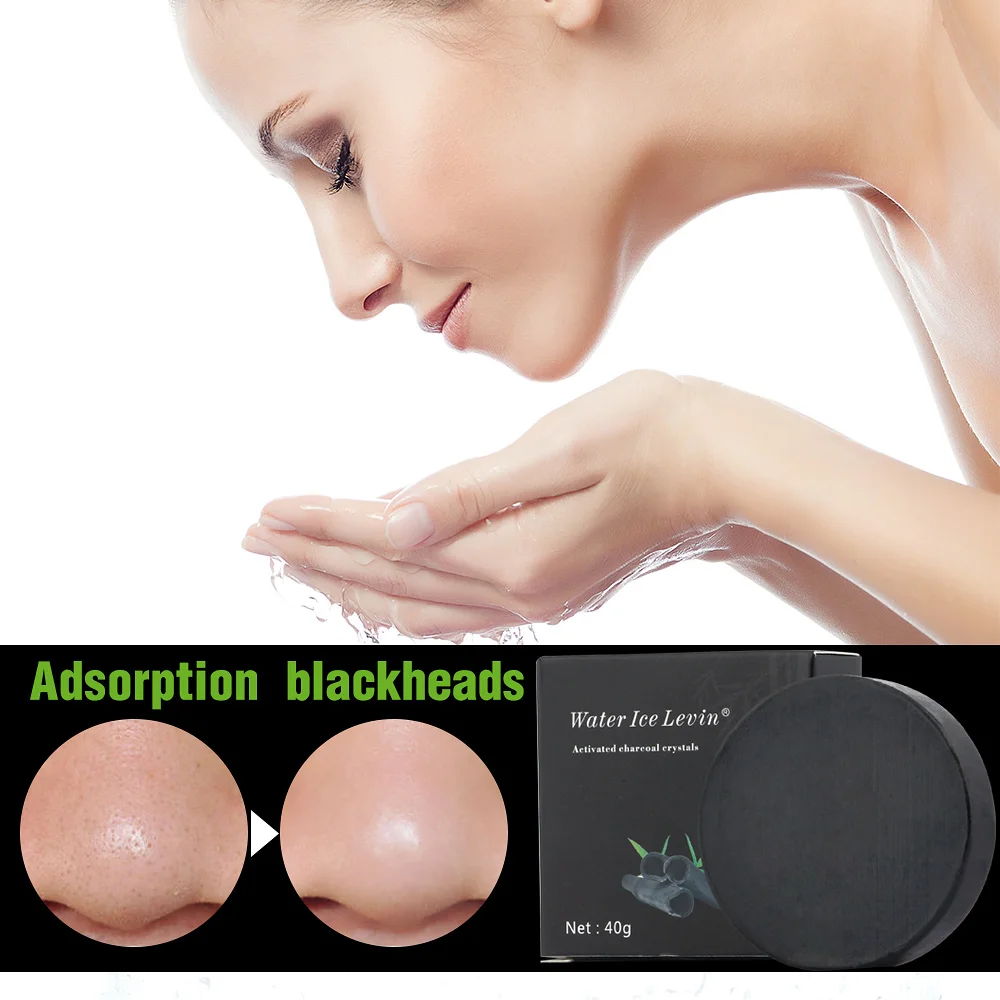 Bamboo Charcoal Soap Handmade Blackhead Remover Soap Acne Treatment Skin Deep Cleansing Pore Cleaner Face Wash Skin Care Soapbar (5)