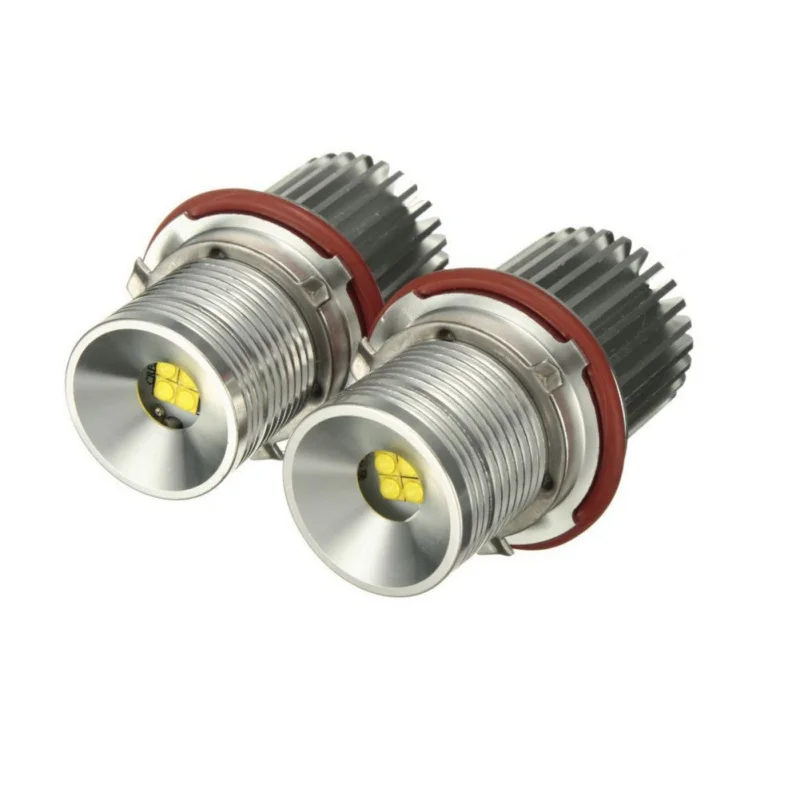 Best 2Pcs 40W Silver Angel Eye For BMW Halo Ring Marker Light Bulbs Fit E39 E60 E61 E87 1
