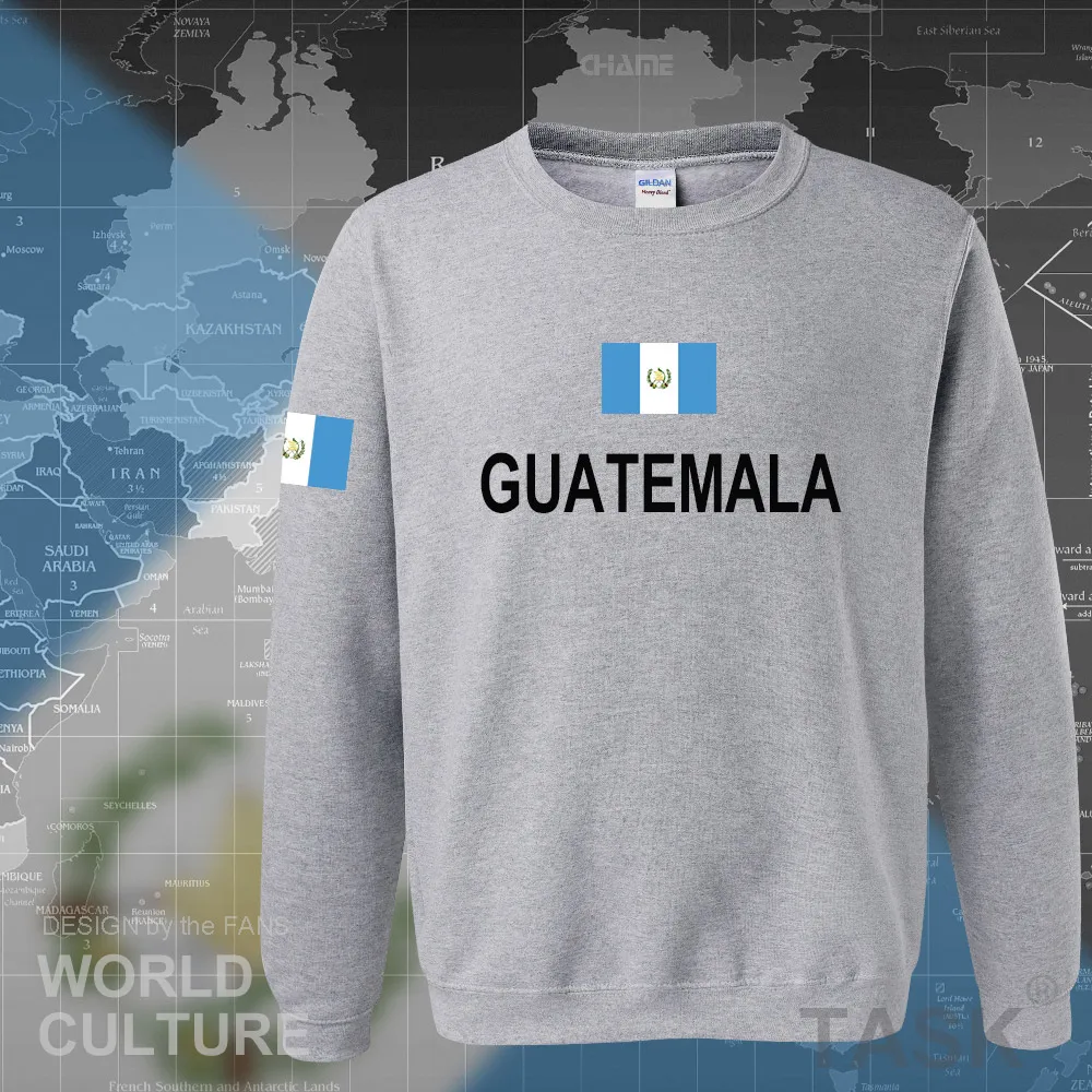 Республика Guatemalan толстовки для мужчин Толстовка Пот хип хоп Уличная костюмы Национальный футболист спортивные GTM