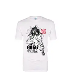 Dragon Ball Z DBZ футболка для взрослых Мужская Goku Saiyan Официальный лицензированный Новый бренд