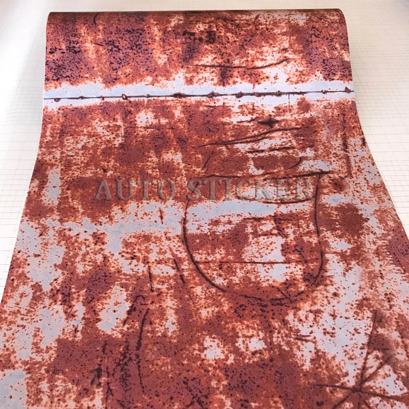 red rust vinyl car wraps 5