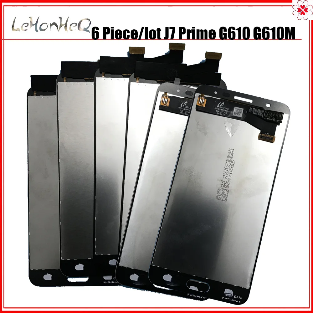 6 шт. J7 Prime для samsung Galaxy 2016 G610 G610F ЖК-дисплей с сенсорным экраном дигитайзер сборка