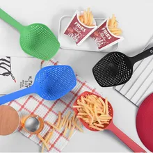 Высокотемпературная лопатка для льда ложка с длинной ручкой Ложка ситечко утечки сливная Лопата кухонные инструменты