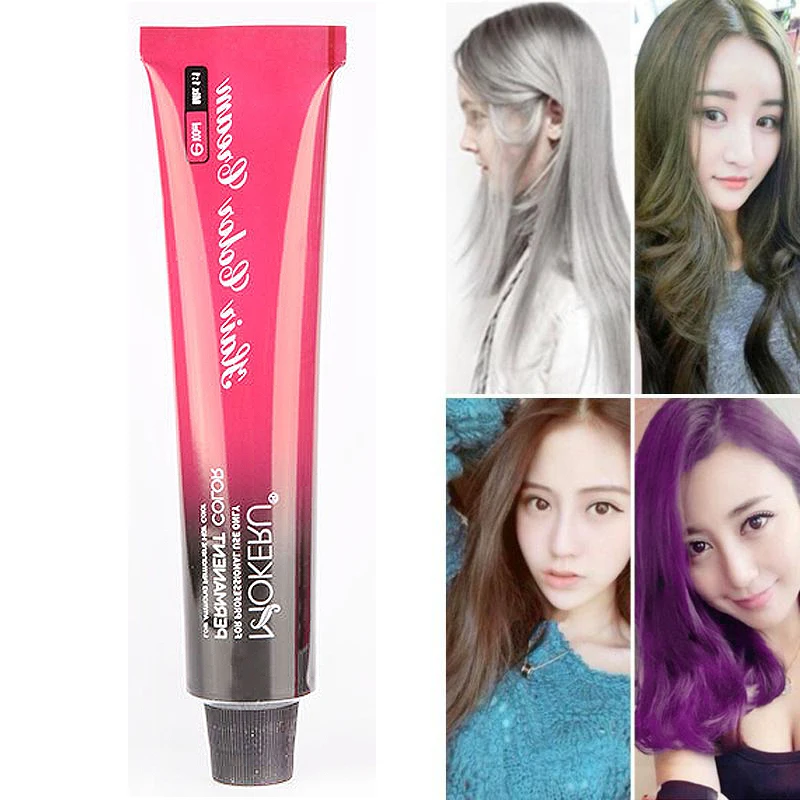 100ml Organic Natural Purple Blue No Ammonia Hair Color Permanent