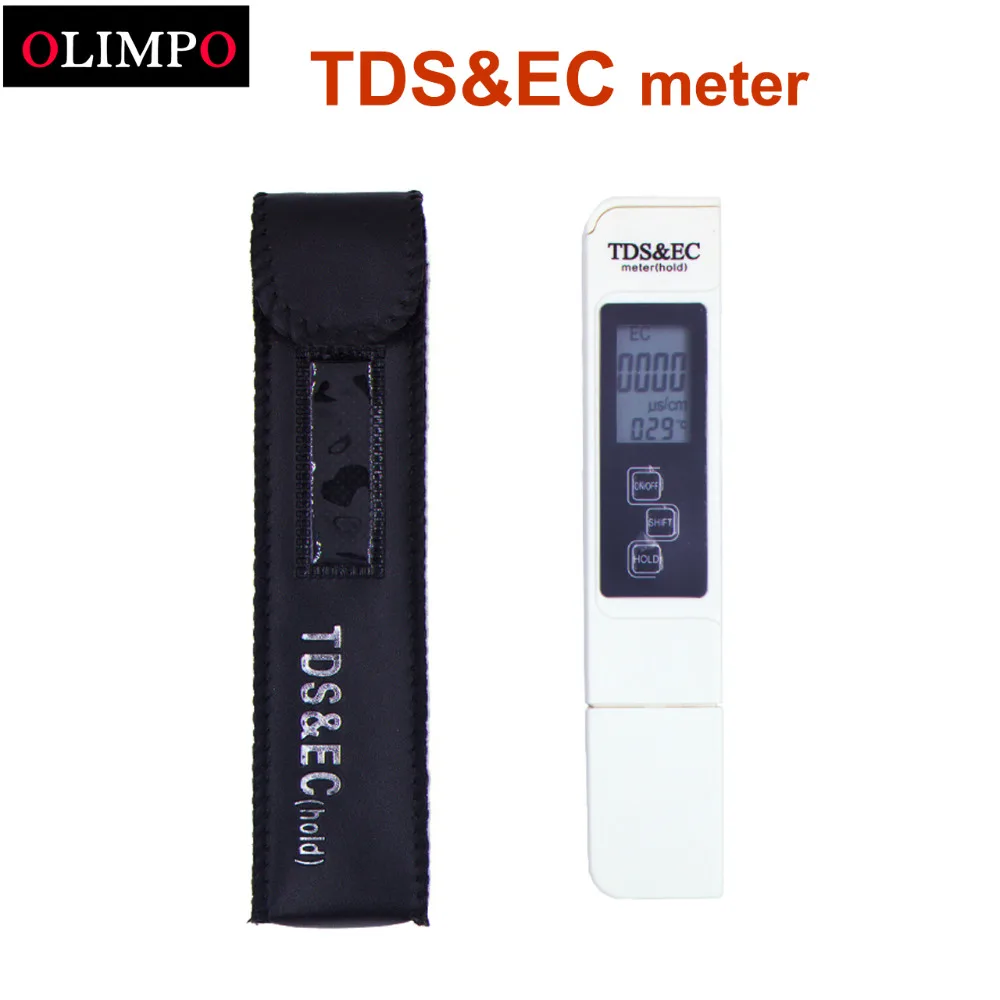 Olimpo TDS& EC счетчик Температура тестер, Печатающая 3d-ручка, In1 Функция проводимости Воды инструмент измерения качества TDS EC Тестер 0-9000ppm
