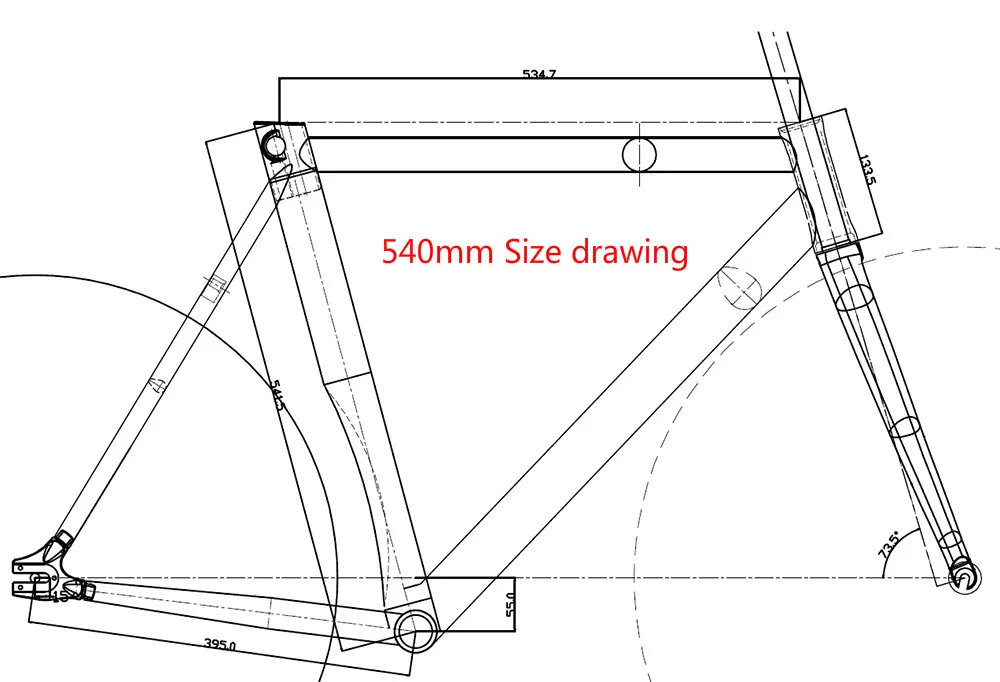 Discount TSUNAMI Aluminium Broken wind Fixed Gear Frameset Fork 700c x 52cm 54cm Fixie frame Track High Quality Bicycle Parts SNM300 0
