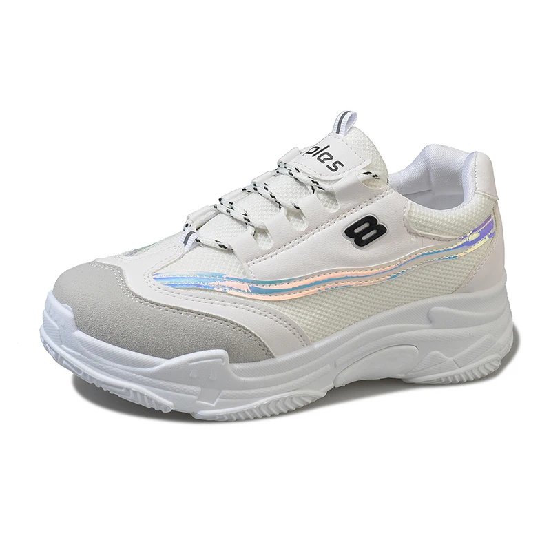 

YeddaMavis Women Running Shoes Daddy Shoes Women Shoes 2019 Spring Korean Harajuku Womens Shoes Lace Up Platform Sneakers Woman