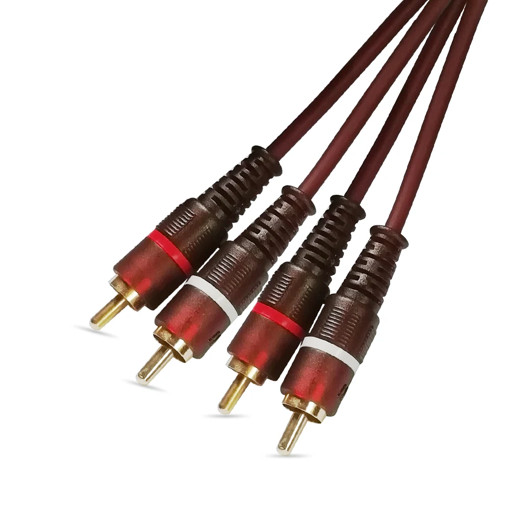 Стерео аудио кабель DigiZulu HIFI 2RCA к позолоченный для домашнего кинотеатра DVD VCD ТВ