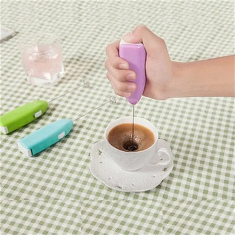 

Portable Foamer Egg Beater Kitchen Gadget Electric Mini Handle Stirrer Milk Drink Coffee Whisk Mixer Frother Cooking Tool