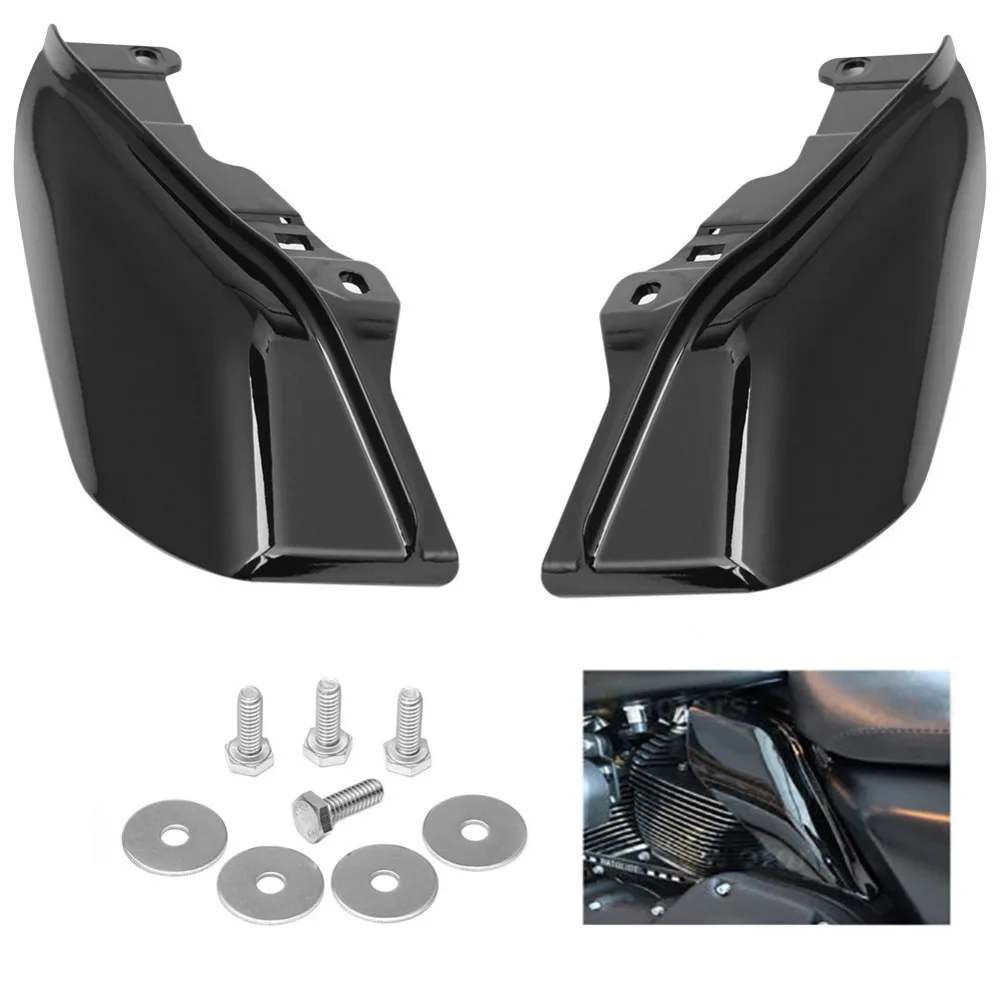 

Black Mid-Frame Air Deflectors Trim Air Deflector Trims Fit For Harley Touring Road King Street Glide FLHX Electra Glide