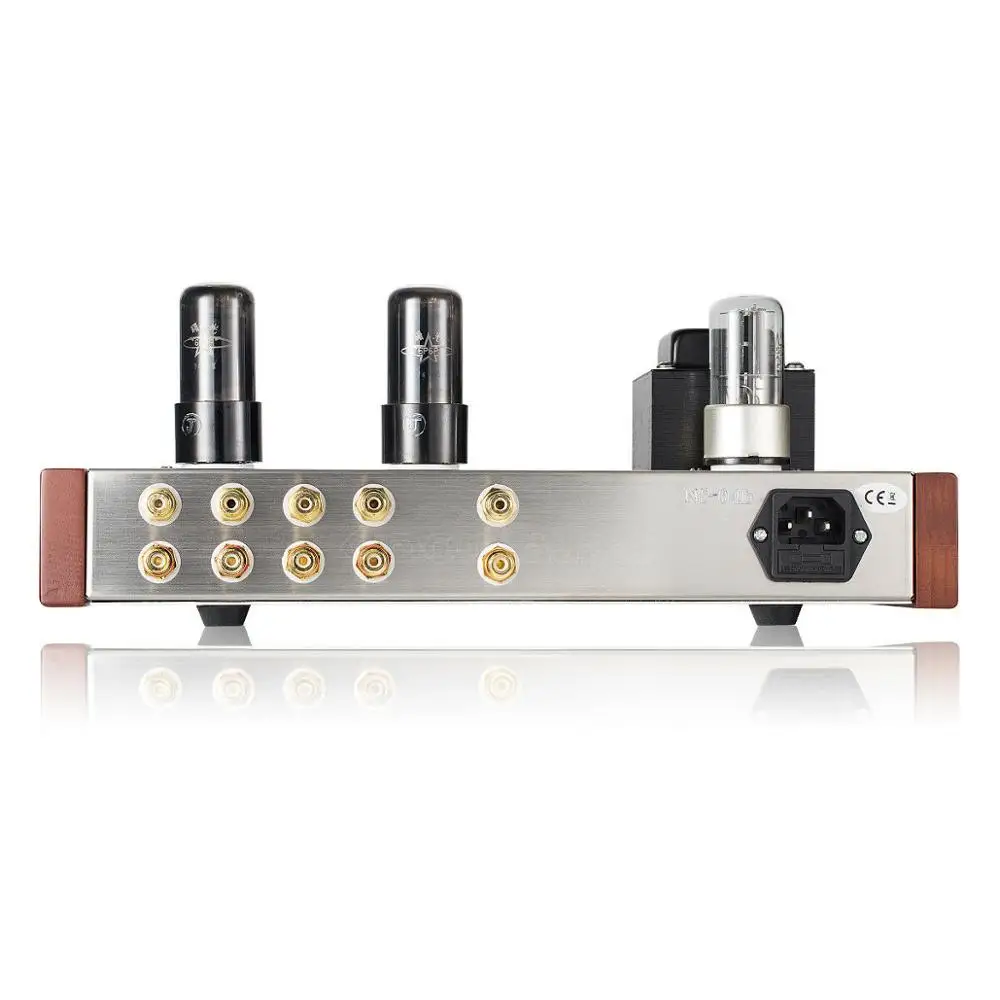 Nobsound Pure Handmade 6J4 Push 6P6P Valve Tube Amplifier Stereo HiFi Class A Tube Pre-Amplifier 4-Inputs
