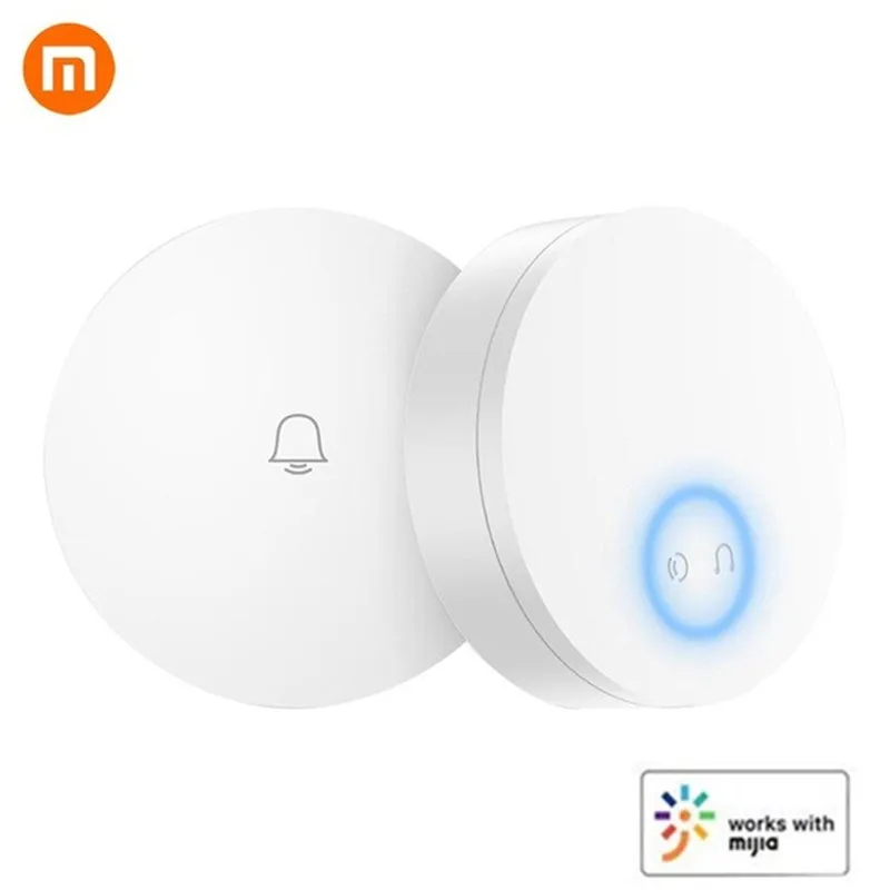 Xiaomi Linptech самогенерирующий беспроводной дверной звонок без батареи без проводки отключение памяти Регулируемая громкость работа с приложением Mihome