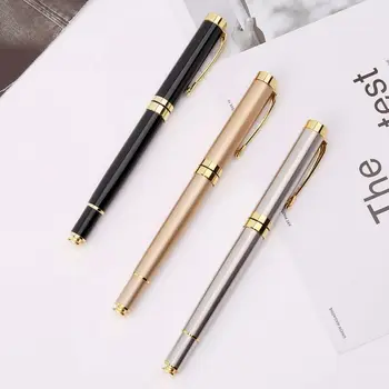 

Luxury Metal Ballpoint Pen Signature Black Ink Gel Pens Stationery Office Supplies Business Gifts