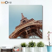 landscape wall papee Canvas Wall art Painting Paris Eiffel Tower City Pictures For Living Room Decoration In Frame art cheap