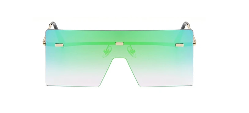 Солнцезащитные очки больших размеров с одной линзой для мужчин и женщин, модные очки UV400, винтажные очки 47256