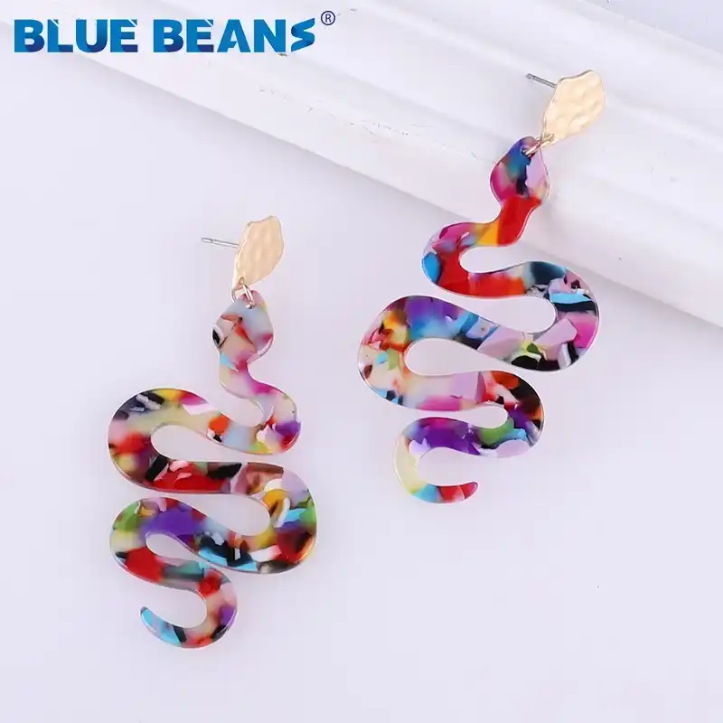 Colorful Snake Earrings