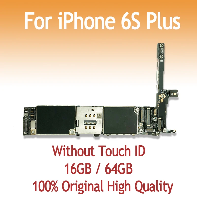 16 Гб 64 оригинальная материнская плата для iPhone 6S Plus 5 дюймов без отпечатков пальцев