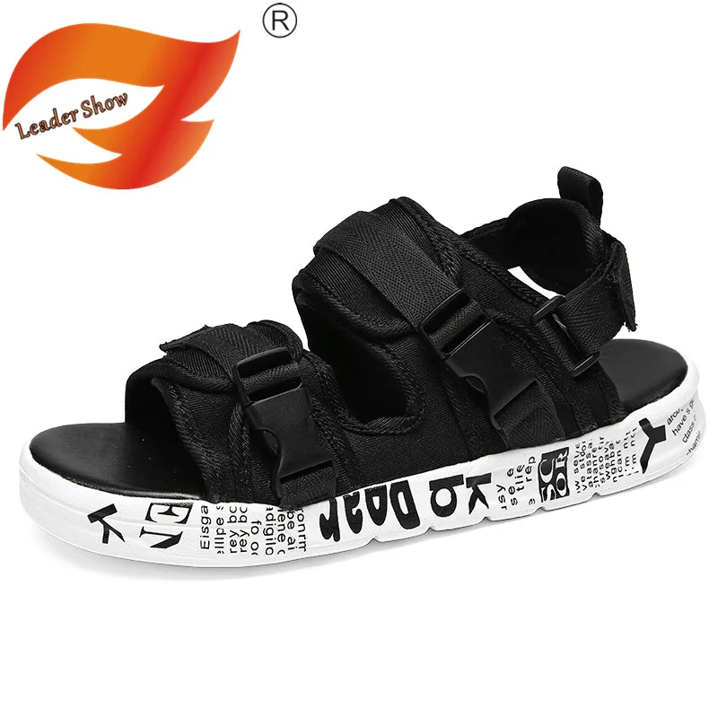 

Leader Show Fashion Men's Sandals 2019 Summer Light Men Slippers Trend Original Casual Shoes Outdoor Non-slip Adult Flats Shoes