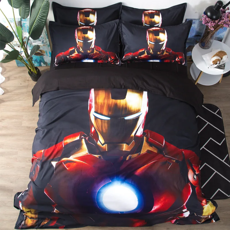 Marvel Iron Man 3d Bedding Set The Avengers Duvet Covers Thor