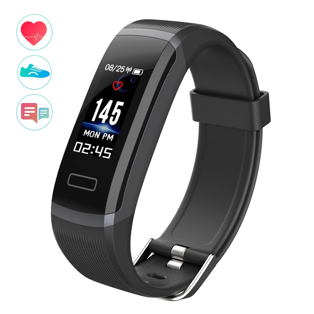 

RUIJIE GT101 Fitness Bracelet Color Screen Heart Rate Monitor Fitness Tracker Activity Tracker Sport Bluetooth Smart Band