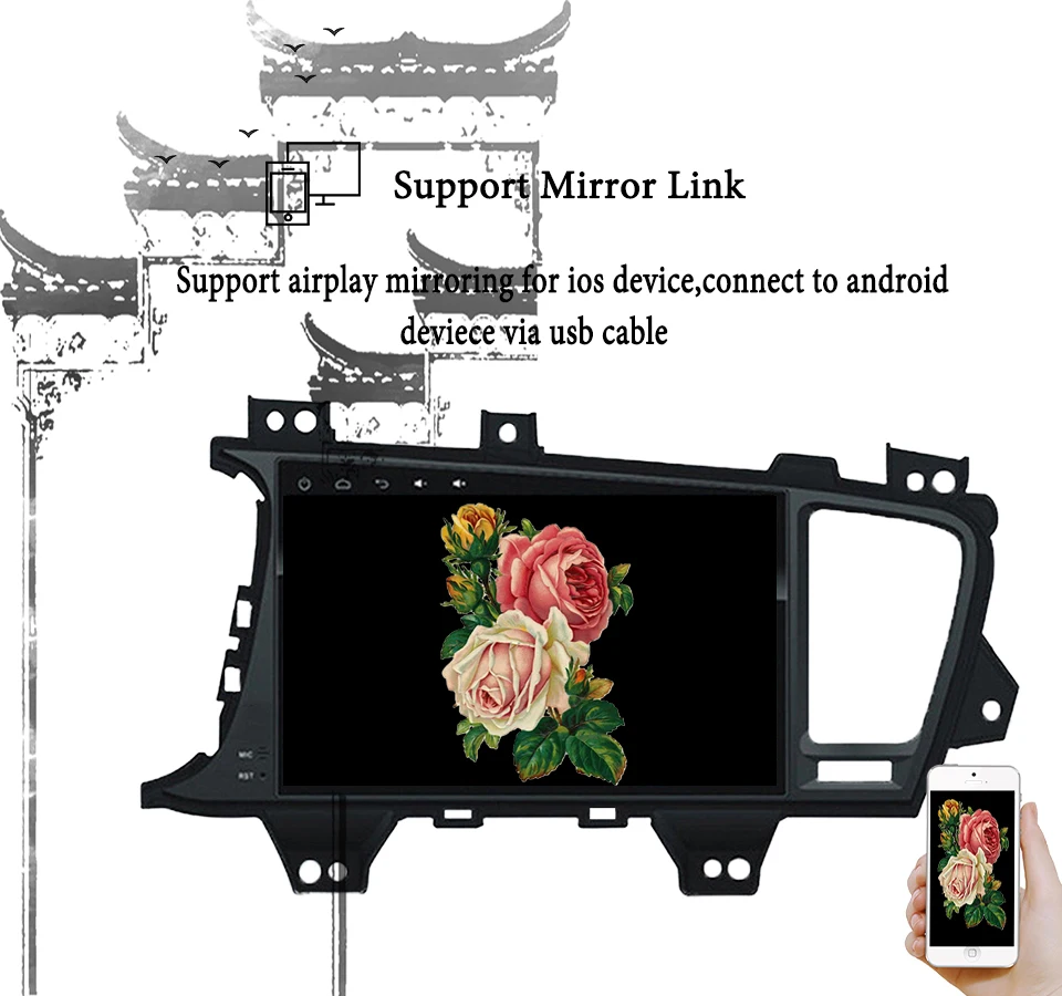 Sale 9" IPS Android 9.1 Car Stereo For Kia K5 Optima 2011 2012 2013 2014 2015 Auto Radio FM GPS Navigation Backup Camera Unit No DVD 1