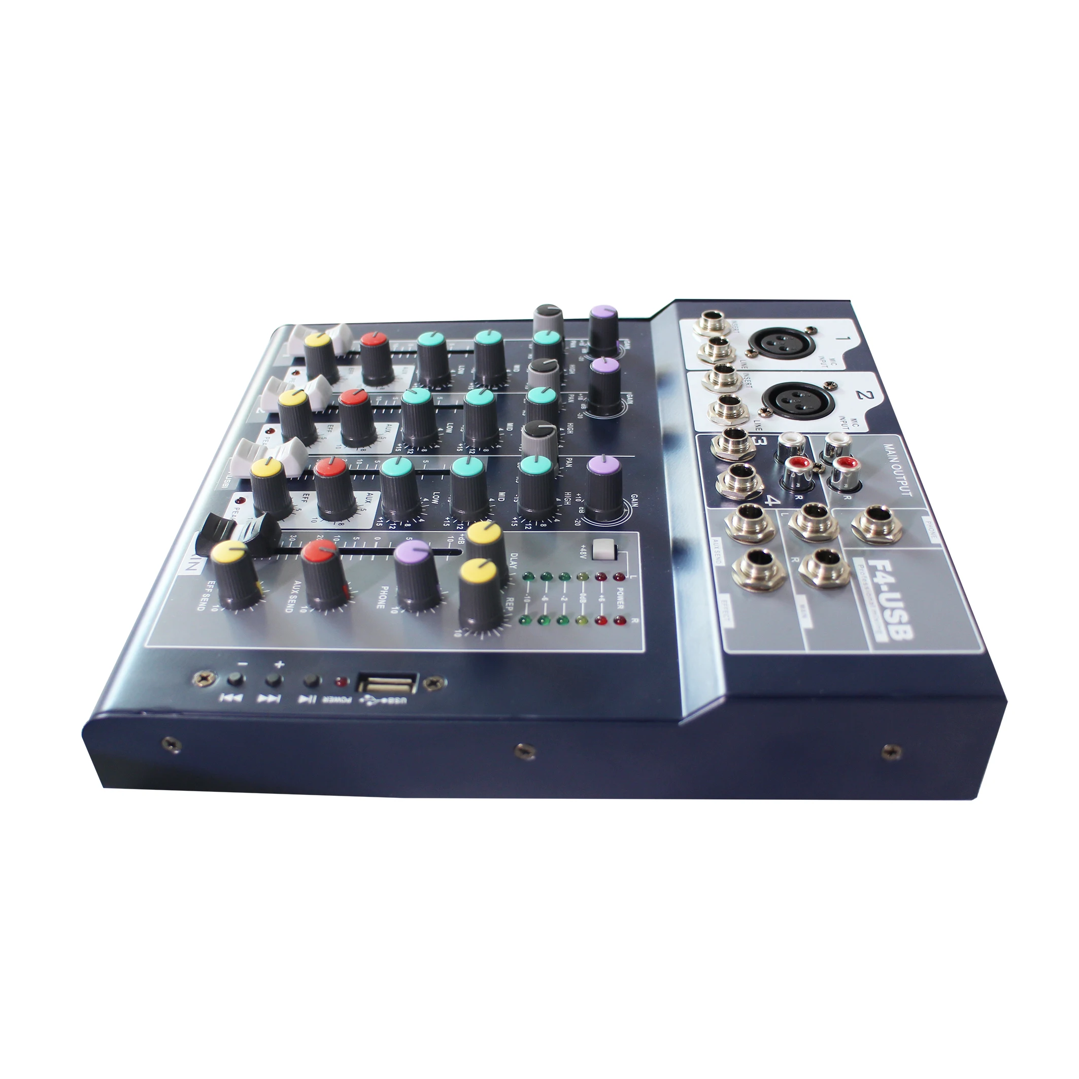 721042 15w 4 channel mini pa analog USB audio