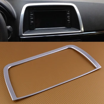 

beler 1Pc Car Center ABS Chrome Interior Control Cover Trim Frame Garnish Bezel Fit For Mazda CX-5 2012 2013 2014 2015 2016