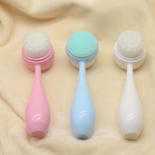 Двухсторонняя 3D подставка для очищения лица портативная щетка для очистки лица моющая щетка для удаления угрей поры кожи инструмент для ухода