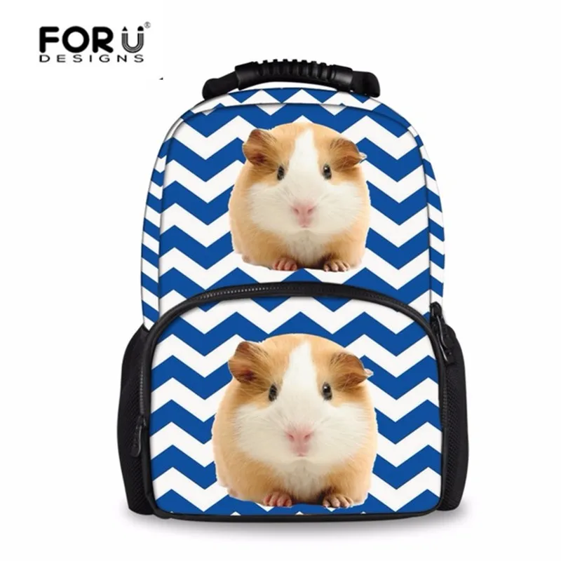 FORUDESIGN 3D Animal Guinea Pig Printing School Bags Fashion Women