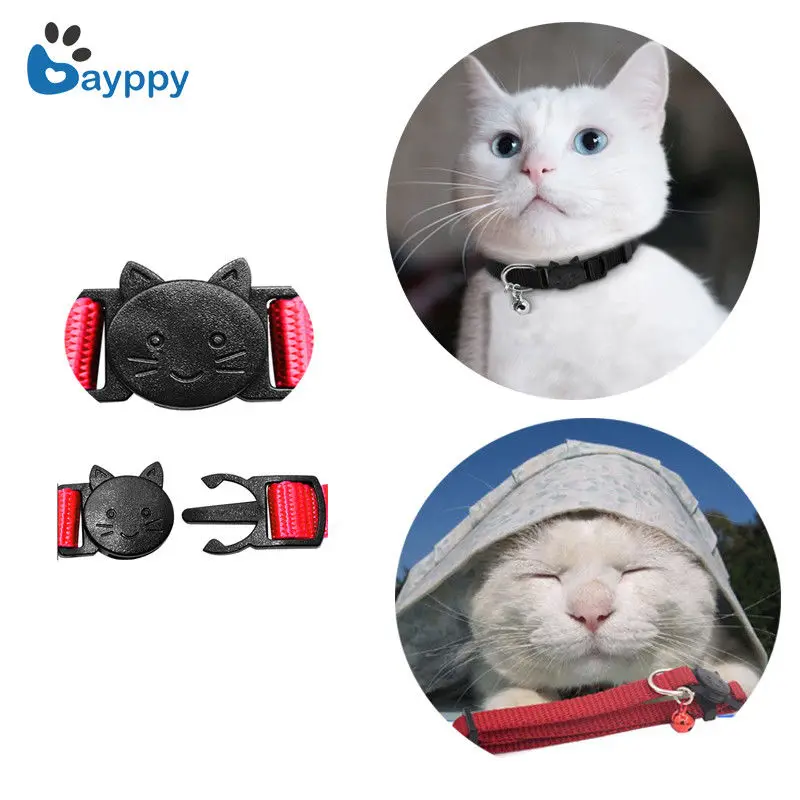 1Pcs Quick Release Nylon Cat Collar for Cats Kitten Puppy Breakaway Safety Buckle Cat Collar Neck Strap With Bell Pet Supplies 1Pcs Quick Release Nylon Cat Collar for Cats Kitten Puppy Breakaway Safety Buckle Cat Collar Neck Strap With Bell Pet Supplies