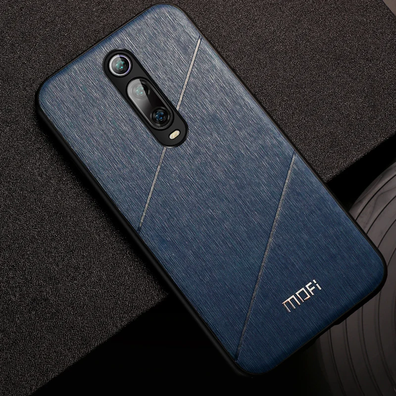 Для xiaomi mi 9t чехол Обложка на заднюю панель из искусственной кожи силиконовый чехол в деловом стиле fundas MOFi global mi 9t pro защитный чехол s