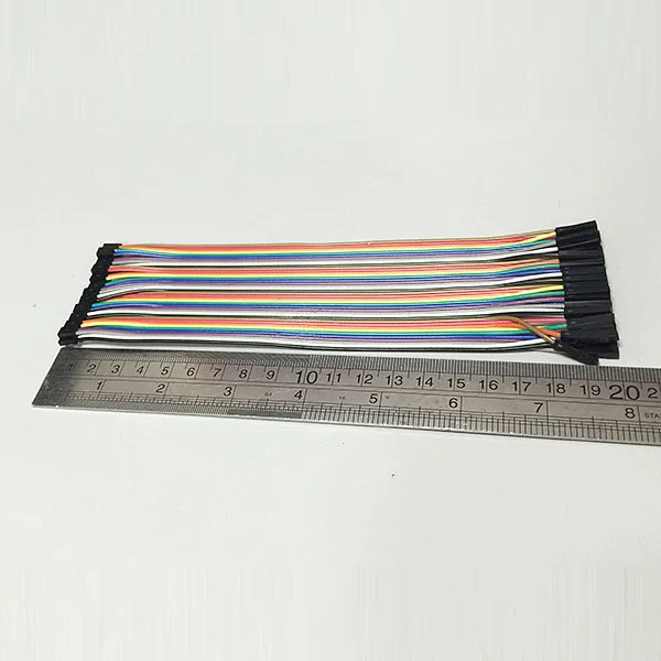 40pcs in Row 40P Dupont Cable 20cm 2mm Switch to 2.54mm 2P-1P Wire NEW