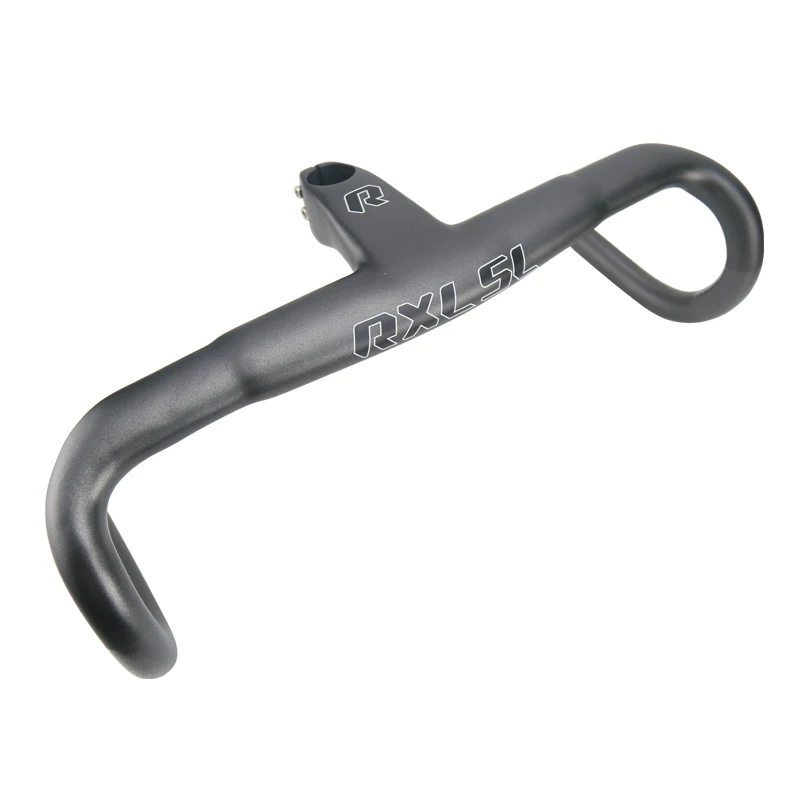 RXL SL Cycling Black Carbon Handlebar UD Matte Road Integrated Handlebars With Stem 400420440mm Bicycles Handlebar (1)