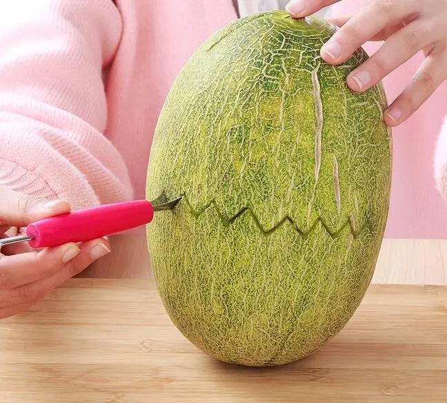 100pcs 2in1 Dual-head Fruit Ball Carving Knife Kiwi Fruit Waterlemon Scoop Melon Digger Jar Mashed Potato Baller Ice Crea