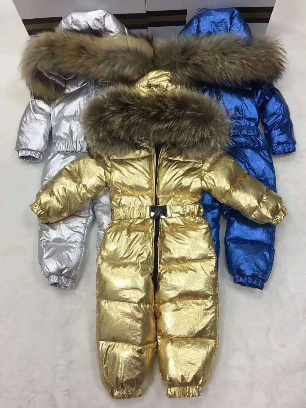 

Baby's winter down warm warm jumpsuit