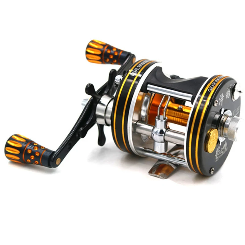 

Smooth Trolling Fishing Reel Lightweight Fishing Drum Wheel Reel Reinforced Metal Body Saltwater and Freshwater Baitcasting Reel
