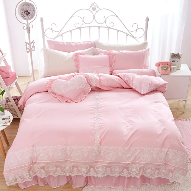 princess ruffle pink purple blue flower bed set king single bedclothes princess ruffle pink purple blue flower bed set king single bedclothes