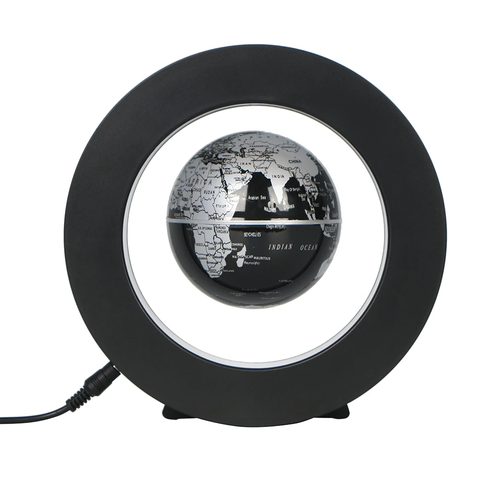 3,5 дюймов Магнитный левитационный Плавающий глобус Карта мира теллурион антигравитационный светодиодный светильник круглой формы основа отличный подарок для детей