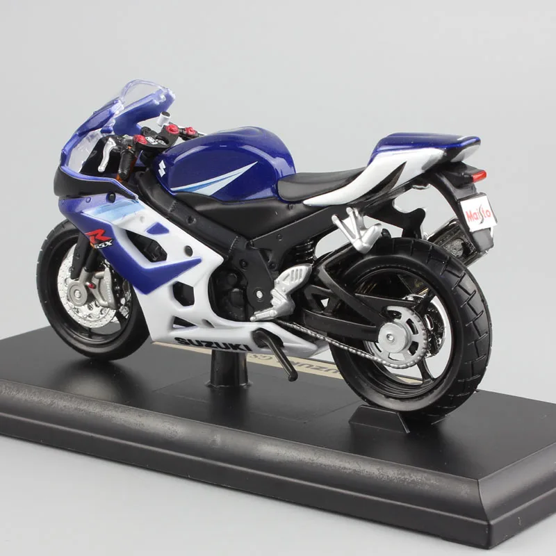 1:18 Масштаб Детская Металлическая литая модель мотоцикла Гонки SUZUKI GSX-R 1000 мото спортивные автомобили Бесплатные колеса игрушки коллекция для мальчиков