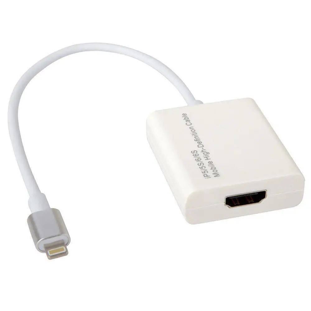 iphone to hdmi. aliexpress.com : buy dock hdmi adapter for iphone 6 6s plus 7 8 x 5 5s ipad pro air mini cast phone to tv projector monitor video cable from iphone hdmi o