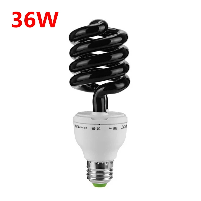 220V E27 15-40W UV светильник s лампы УФ ультрафиолетовые люминесцентные CFL светильник лампа Спиральные энергосберегающие черный светильник фиолетовый лампы светильник Инж