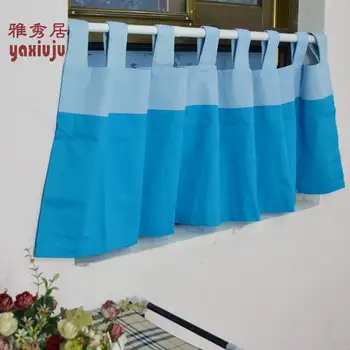 

Free shipping sheer pastoral beautiful coffee short curtain kitchen curtains for living room bedroom drapes 50*145CM customized