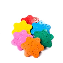 6 цветов нетоксичный воск креативная кисть мелки кольцо форма детские подарки головоломка для раннего образования игрушки для младенцев Рисование художественные принадлежности