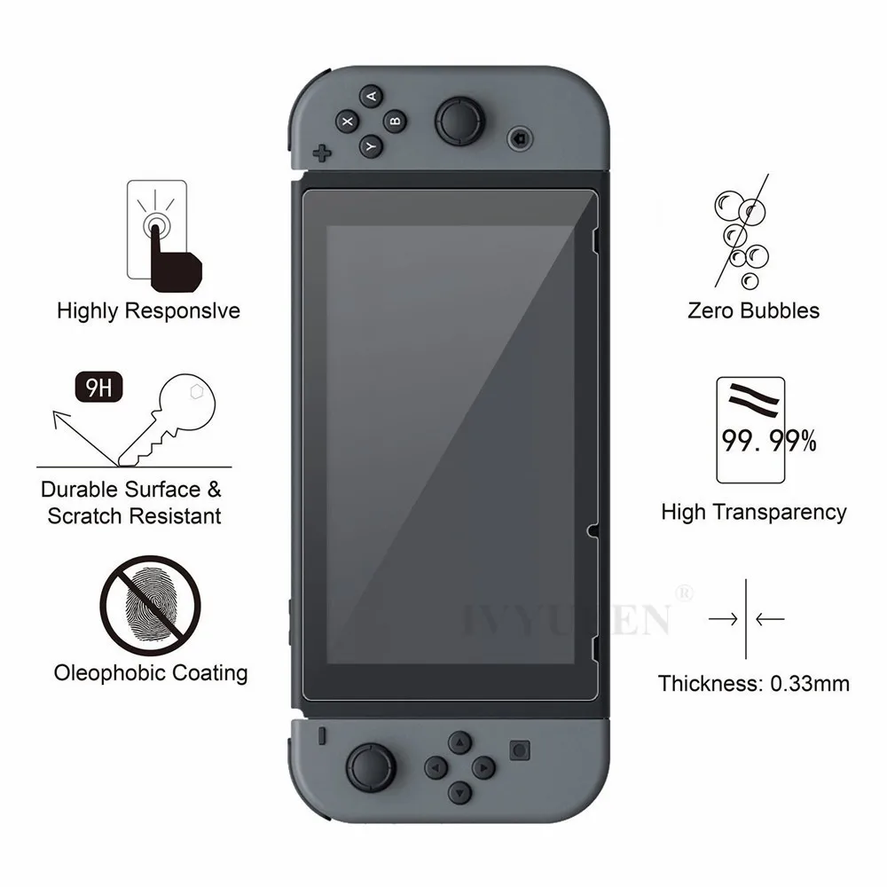 IVYUEEN для Joycon Nintend переключатель НС консоли защитный жесткий Портативный путешествия чехол Shell с рукояткой шапки игры аксессуары