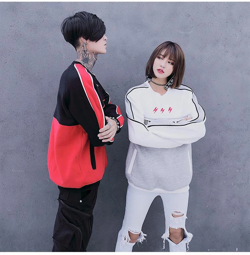 Patchwork Oversize Windbreaker Pullover Jackets Male Coats Vintage Varsity Jacket Men Fashions  (6)