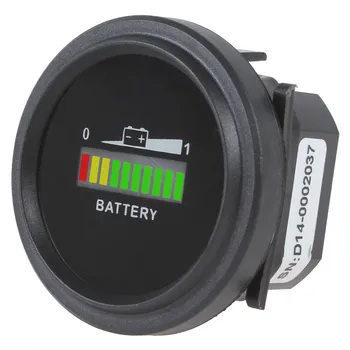 

Auto Instruments 12/24V 36V 48/72V Universal Three-color LED lights Battery Indicator Charge Status Meter