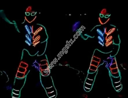 Free shipping Neon light suit / EL Wire clothing / LED