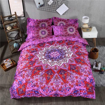 

Bohemia Style Home Textile For Teen Kid Bedding Set Bed Cover Bed Sheet Duvet Cover Pillowcase Bed Linen Bedclothes Queen