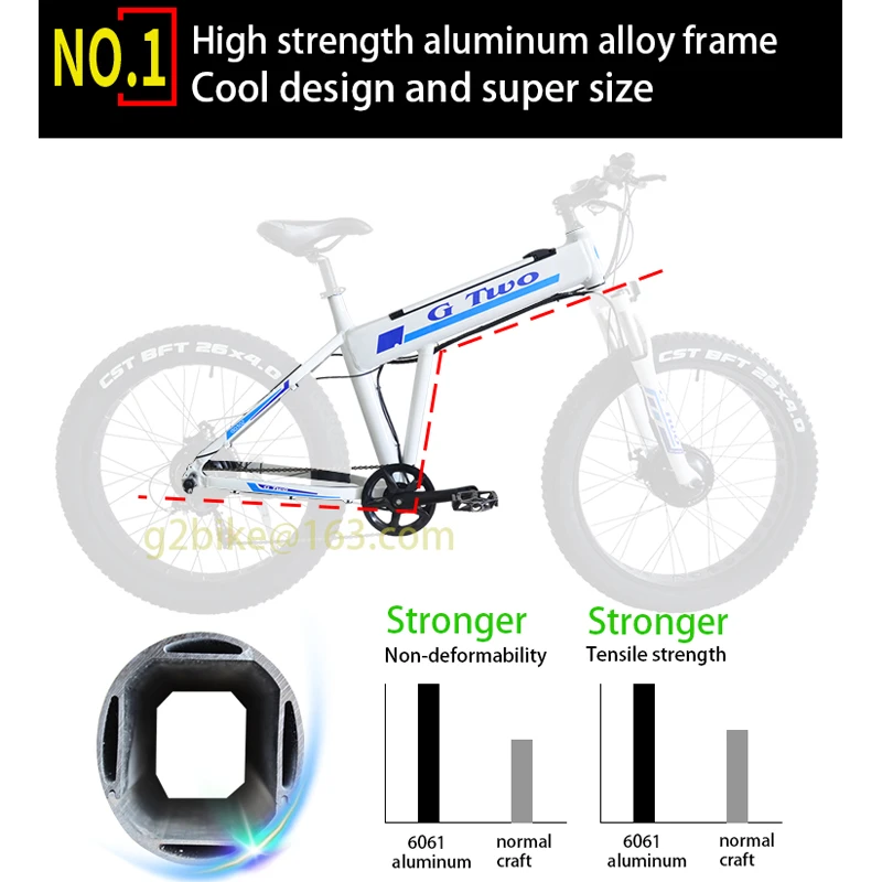 Новинка 26 дюймов 7S электрический велосипед с толстыми шинами Электрический горный велосипед с супер мощностью 500 Вт 48 В eBike пляжный Электрический Снежный велосипед