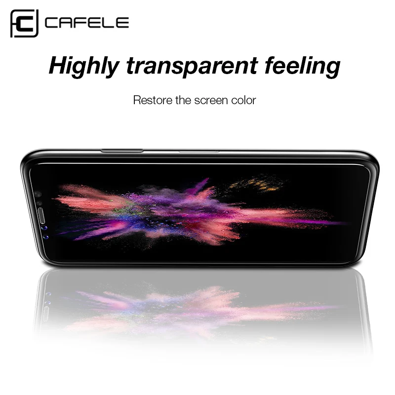  CAFELE Schutz Glas Für iPhone 11 pro Max X Xs Max Xr Screen Protector 2.5D rand HD Clear Anti Glare